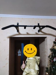 Турник настенный домашний PullUp разборной 3 хвата обычный + широкий + узкий хват черный (P1041) фото от покупателей 4
