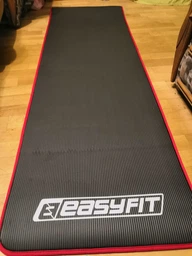 Коврик для йоги, пилатеса и фитнеса EasyFit EF-19192-BK, противоскользящий, NBR, Черный, 180×61×1 см. фото от покупателей 14