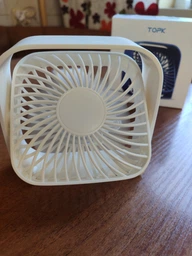 Портативный USB вентилятор с вращением на 360 градусов 3 режима скорости TOPK фото от покупателей 4