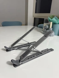 Алюминиевая двойная подставка для ноутбука PowerMe DoubleStand фото от покупателей 6