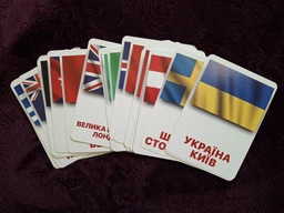 Карточки Домана "Флаги стран мира со столицами" на украинском языке, 40 шт фото от покупателей 2