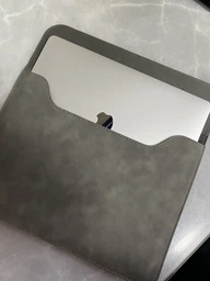 Чохол конверт на магніті для ноутбука або планшета з екошкіри для Macbook Air Pro 13 Cірий фото від покупців 1