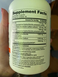 Глюкозамин хондроитин МСМ Doctor's BEST Glucosamine Chondroitin with Opti MSM 360 капсул фото от покупателей 1