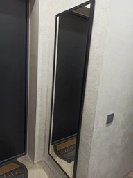 Настенное / Напольное зеркало 160х50 "Facet 2203", белый мдф фото от покупателей 1