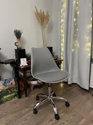 Офісне комп'ютерне крісло Hommex Kantri White / Blue (арт. H-231 W / BL MR) на колесах хром фото от покупателей 8