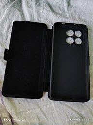 Чохол із натуральної шкіри Genuine Leather PRO для Xiaomi Poco X6 Pro Чорний фото від покупців 1