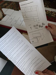 Полиці для книг, органайзер для робочого столу з ящиками в білому кольорі фото від покупців 3