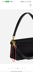 Жіноча шкіряна сумка Coach Tabby Shoulder Bag 26, світло-коричнева фото від покупців 3