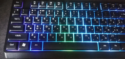 Клавиатура проводная RZTK Membrana RGB USB Black фото от покупателей 10