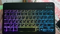 Бездротова Bluetooth Клавіатура Koyo з RGB підсвічуванням для пк, планшета, телефона (унiверсальна) Рус/Eng фото від покупців 2