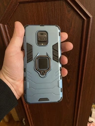 Чохол Iron Ring для Xiaomi Redmi Note 9 Pro броньований бампер Red Без бренду фото від покупців 4