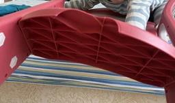 Накладка на унітаз з драбинкою та м'яким сидінням Color Songni, Red-White 8KS347 фото від покупців 1