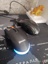 Мышь беспроводная, бесшумная MiKESPN W601 с аккумулятором и подсветкой 2,4G+Bluetooth Black фото от покупателей 6