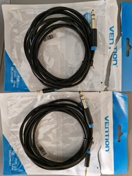 Аудіокабель Vention Jack 3.5 mm - Jack 6.5 mm TRS Hi-Fi 0.5 м Чорний (BABBD)