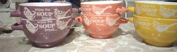 Набір бульйонниць-піал з ручками 650 мл 6 шт кераміка SOUP SNT 19933