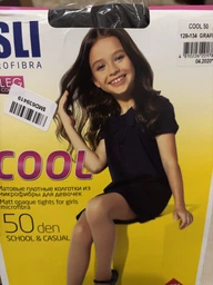 Детские колготки 6-7 лет 50 ден для девочек ESLI Cool 50 116-122 см Grafit (4810226201770) фото от покупателей 3