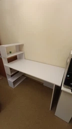 Стол компьютерный с полочками слева RedWood Ванкувер Ш1416*В1226*Г600 Белый RLST24white фото от покупателей 5