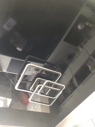Люстра світлодіодна стельова LUMINARIA SONNE 90W 4S 525/525 BLACK 220V IP20, LED світильник з пультом ДУ фото від покупців 2