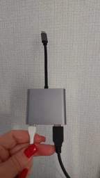 Переходник Type-C на HDMI USB 3.0, адаптер для MacBook Apple Samsung Asus HP Type-С USB-хаб 4K (TypeC-HUB-3in1-SL) Dark Grey фото от покупателей 8