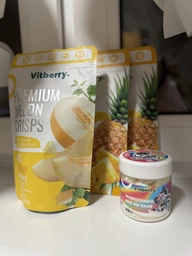 Ананас сублимированный. Сублимированные фрукты Vitberry, 30г