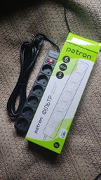 Мережевий фільтр Patron SP-1065 6 розеток 5 м Black (SP-1065)
