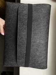 Чохол-конверт для ноутбука MacBook 15-16 , чорний, Feltery Case AS1, повстяний, горизонтальний, захисний, із захистом від подряпин, на липучці, універсальний, ArmorStandart (ARM70767) фото від покупців 1