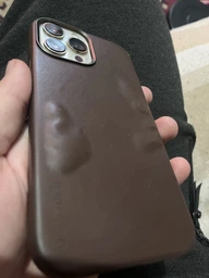 Чехол кожаный Decoded Leather Case with MagSafe Original для Apple Iphone 13 Pro Max/12 Pro Max (6.7") Chocolate Brown фото от покупателей 1
