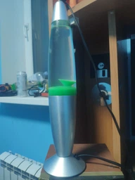 Настольная Лава лампа с воском LAVA LAMP 34,5см Зеленая фото от покупателей 1