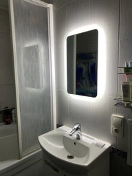 Зеркало L SR Крит с LED подсветкой (900х800)