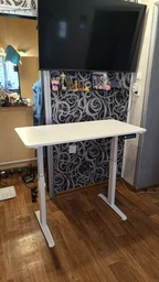 Стіл з електро-регулюванням висоти 120 X 60 см Flexi Desk White 027898 фото від покупців 1
