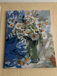 Картины по номерам 40×50 см Kontur. Яркие ромашки DS0417