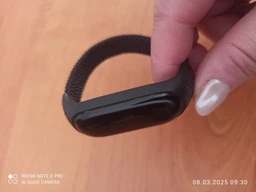 Тканевый монобраслет Braided Solo Loop MRK для фитнес браслета Xiaomi Mi Band 6/5/4/3 (S) 150mm бело-розовый (mrk3030)