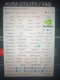 Відеокарта GF RTX 4070 Super 12 GB GDDR6X TUF Gaming OC Asus (TUF-RTX4070S-O12G-GAMING) ( Black ) фото от покупателей 5