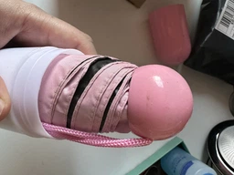 Карманный зонт капсула в футляре UFT U1 Pink от дождя/солнца фото от покупателей 5