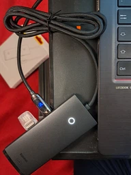 USB-хаб Baseus Lite Series 4-Port HUB Adapter Type-C to 4xUSB-А 3.0 1 м Black (WKQX030401) фото от покупателей 4