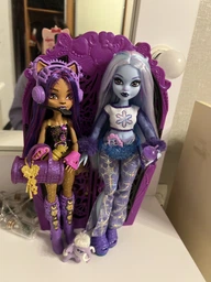 Кукла Monster High Abbey Bominable Yeti + Pet Mammoth Tundra - Эбби Боминейбл Йети с питомцем Мамонтом Тундра (HNF64)