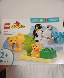 Конструктор LEGO DUPLO Town Сімейства диких тварин: Пінгвіни та Леви 10 деталей (10442)