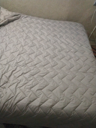 Покривало Sleepingg Bodi двостороннє 220х240 Антиалергенне волокно зі стібкою Сталь/Сіре (4820227286157) фото від покупців 6