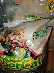 Наповнювач для котів кукурудзяний SuperCat 5л фото від покупців 11