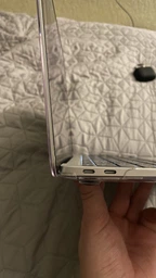 Захисний чохол-накладка Macbook Air 13.3" М1 (A1932/A2179/A2337)2019-2020р Рожево-Прозорий фото від покупців 3
