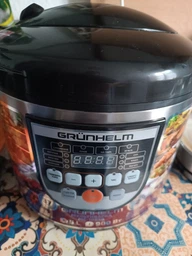 Мультиварка пароварака с LED екраном Grunhelm 900 Вт рисоварка на 10 программ, Черный фото от покупателей 13