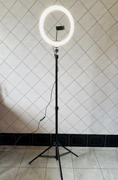 Набор блогера LED лампа 30 см + штатив 2.1м + держатель для телефона для фото и видео CXB30 фото от покупателей 16