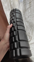 Массажный ролик (валик) Solid Grid Roller Mini 30 см фиолетовый (роллер, цилиндр для МФР и йоги, массажер для спины, ног, рук, шеи) WS-EF30-V фото от покупателей 6