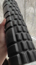 Массажный ролик (валик) Solid Grid Roller Mini 30 см фиолетовый (роллер, цилиндр для МФР и йоги, массажер для спины, ног, рук, шеи) WS-EF30-V фото от покупателей 2