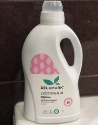 Жидкое концентрированное бесфосфатное средство для стирки DeLaMark Baby 1 л (4820152330178) фото от покупателей 2