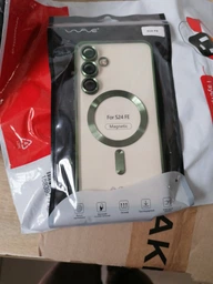 Чохол силіконовий з захистом камери WAVE Premium Metal Color Case with Magnetic Ring для Samsung Galaxy S24 FE gold фото від покупців 7