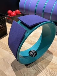 Колесо для йоги EasyFit TPE 33 см рожево-м'ятне фото від покупців 4