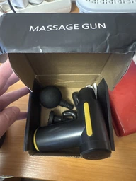 Перкусійний масажер Fascial Gun JMQ-01 для масажу тіла та м'язів ручний м'язовий ударний вібраційний Червоний