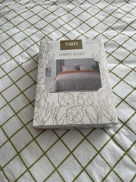 Комплект постільної білизни ТЕП Happy Sleep TERRACOTTA Check (Теракотова клітка) сімейний 150х215х2 фото від покупців 1