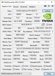 Видеокарта MSI GeForce RTX 5070 Ti GAMING TRIO OC PLUS 16G (G507T-16GTCP) UA [128867] фото от покупателей 5